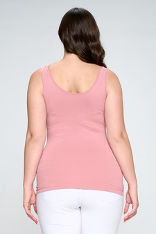 Lady's V or U Neckline Reversible Seamless Tank style 3