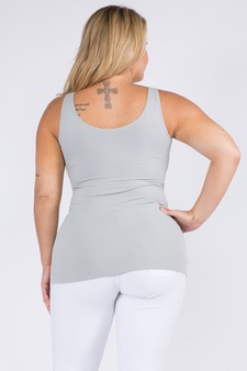 Lady's V or U Neckline Reversible Seamless Tank style 3