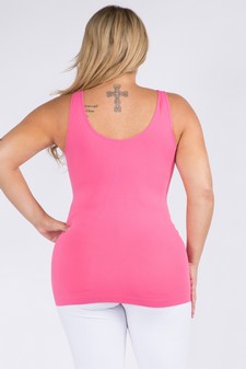 Lady's V or U Neckline Reversible Seamless Tank style 3