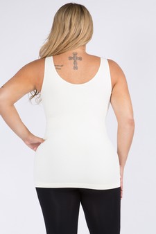 Lady's V or U Neckline Reversible Seamless Tank style 3