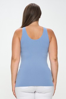 V or U Neckline Reversible Seamless Tank style 3