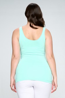Lady's V or U Neckline Reversible Seamless Tank style 3