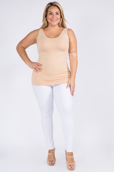 ETA 11/25/24 - Lady's V or U Neckline Reversible Seamless Tank style 4