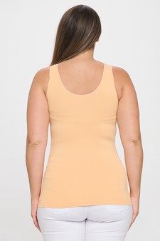 **New Color** Lady's V or U Neckline Reversible Seamless Tank style 3