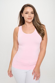 **New Color** Lady's V or U Neckline Reversible Seamless Tank style 4