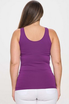 **New Color** Lady's V or U Neckline Reversible Seamless Tank style 2