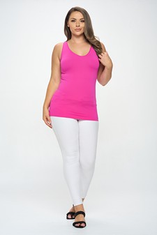 V or U Neckline Reversible Seamless Tank style 5