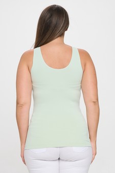 **New Color** Lady's V or U Neckline Reversible Seamless Tank style 3