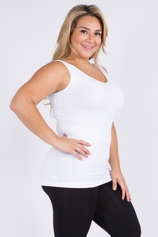 Lady's V or U Neckline Reversible Seamless Tank style 2