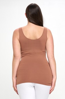 Lady's V or U Neckline Reversible Seamless Tank style 3