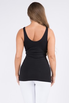 Lady's V or U Neckline Reversible Seamless Tank style 3