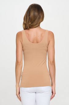 **New Color** Lady's V or U Neckline Reversible Seamless Tank style 3