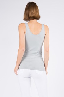 Lady's V or U Neckline Reversible Seamless Tank style 3