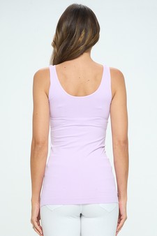 Lady's V or U Neckline Reversible Seamless Tank style 3