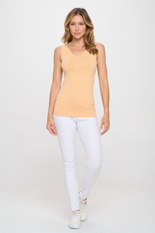 **New Color** Lady's V or U Neckline Reversible Seamless Tank style 5