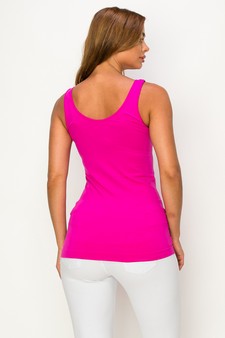 Lady's V or U Neckline Reversible Seamless Tank style 3