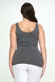 Lady's V or U Neckline Reversible Seamless Tank style 3