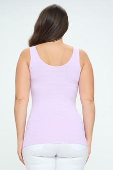 Lady's V or U Neckline Reversible Seamless Tank style 3