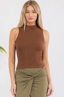 Women’s Always Classy Ribbed Mock Neck Tank (M/L only) style 4