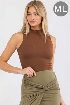 Women’s Always Classy Ribbed Mock Neck Tank (M/L only)