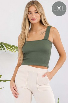 Women’s Seamless Textured Crop Tank (L/XL only)