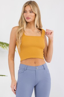 Women’s Seamless Textured Crop Tank style 3