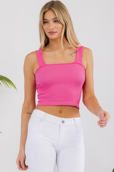 Women’s Seamless Textured Crop Tank style 4