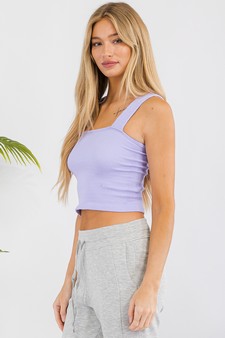 Women’s Seamless Textured Crop Tank style 2