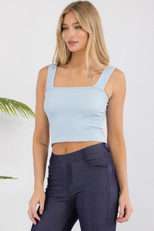 Women’s Seamless Textured Crop Tank style 4