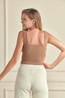 Women’s Seamless Textured Crop Tank style 3