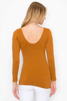 Women’s Seamless Reversible V-Neck Long Sleeve Top (New Version) style 3