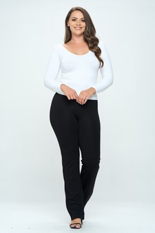 Women’s Seamless Reversible V-Neck Long Sleeve Top style 5