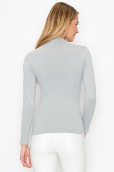 Women’s Bare Essential Seamless Mock Neck Long Sleeve Top style 3