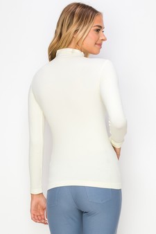 Women’s Bare Essential Seamless Mock Neck Long Sleeve Top style 3