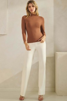 ETA 09/04/25 - Women’s Bare Essential Seamless Mock Neck Long Sleeve Top style 5