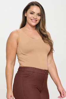 Women’s Reversible High-Low Neckline Seamless Tank style 2