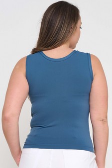 Women’s Reversible High-Low Neckline Seamless Tank style 2