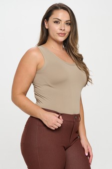 Women’s Reversible High-Low Neckline Seamless Tank style 2