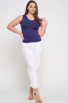 Women’s Reversible High-Low Neckline Seamless Tank style 5