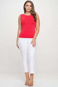 Women’s Reversible High-Low Neckline Seamless Tank style 5