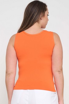 Women’s Reversible High-Low Neckline Seamless Tank style 2