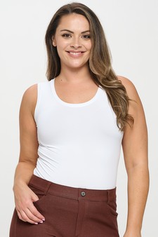 Women’s Reversible High-Low Neckline Seamless Tank style 4