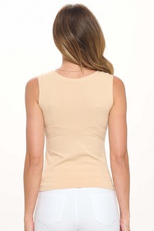 Women’s Reversible High-Low Neckline Seamless Tank style 3