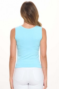 Women’s Reversible High-Low Neckline Seamless Tank style 3