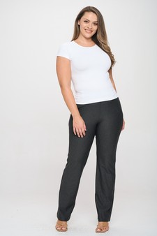 Women's Seamless Crew Neck Short Sleeve Top - Plus Size style 5