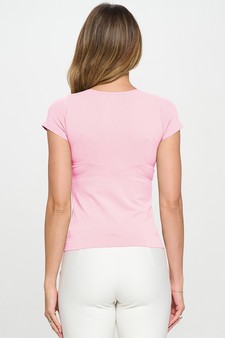 ETA 06/04/26 - Women's Seamless Crew Neck Short Sleeve Top style 2