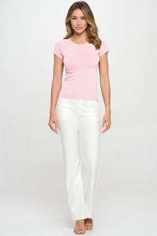 ETA 06/04/26 - Women's Seamless Crew Neck Short Sleeve Top style 3