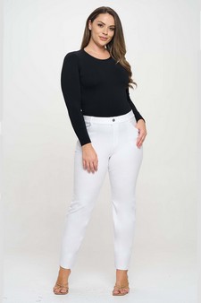 Women's Seamless Round Neck Long Sleeve Top style 4