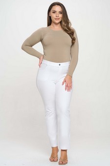 Women's Seamless Round Neck Long Sleeve Top style 4