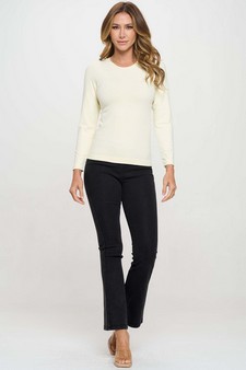 Women's Seamless Round Neck Long Sleeve Top style 4